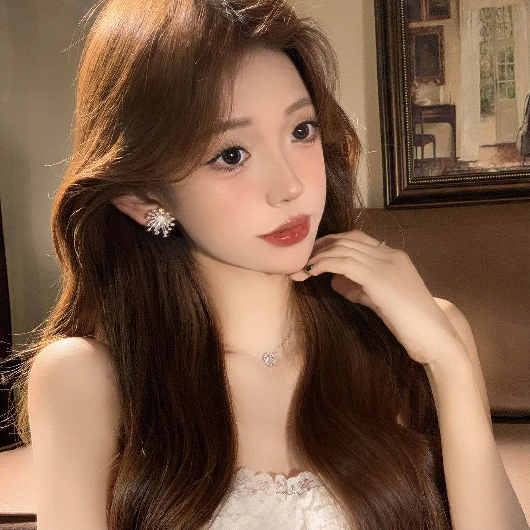 FULL GIRLISH耳环02191超仙烟花百搭耳钉耳饰