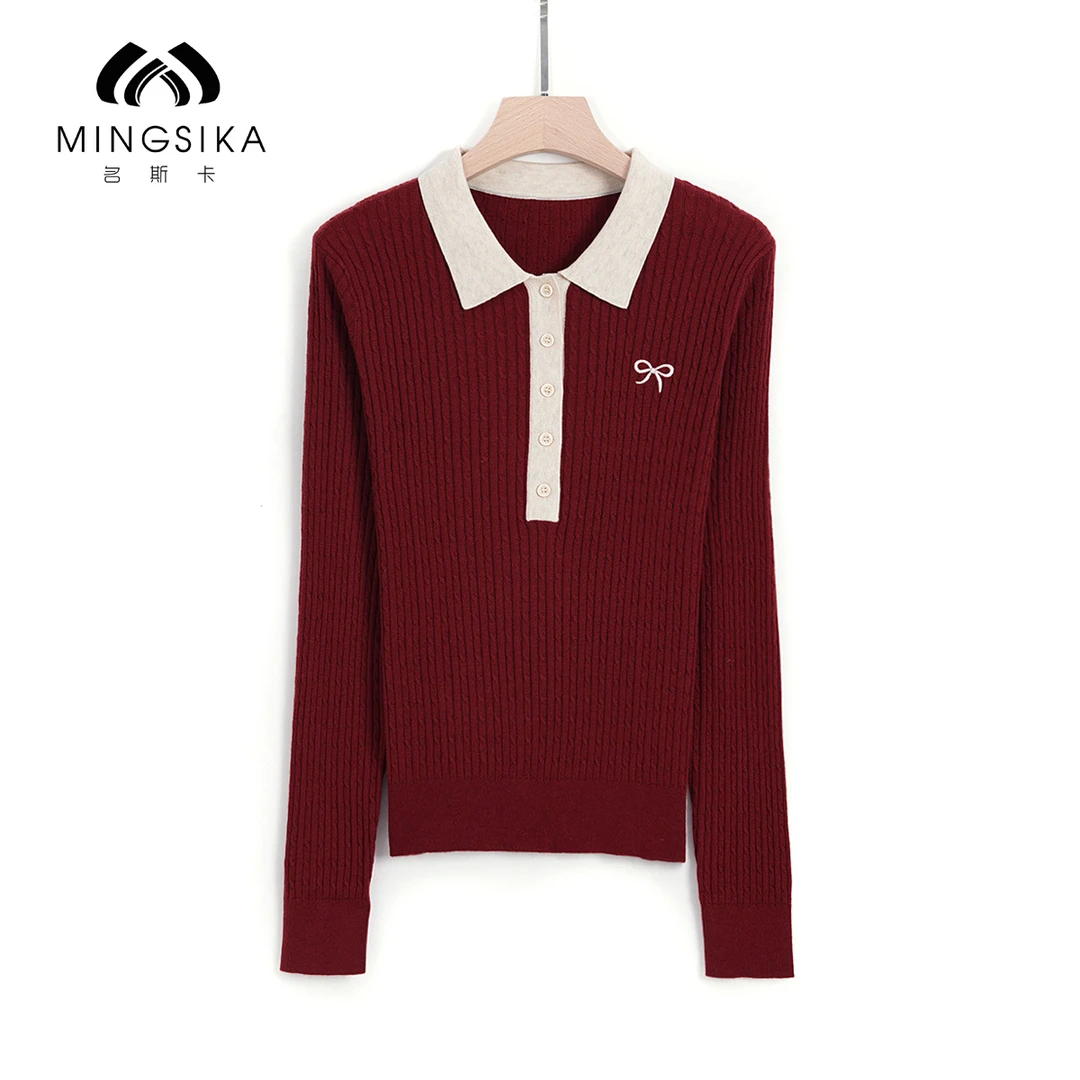 【李美丽专享】MINGSIKA/名斯卡 新款毛衣#4AM35-2F1259