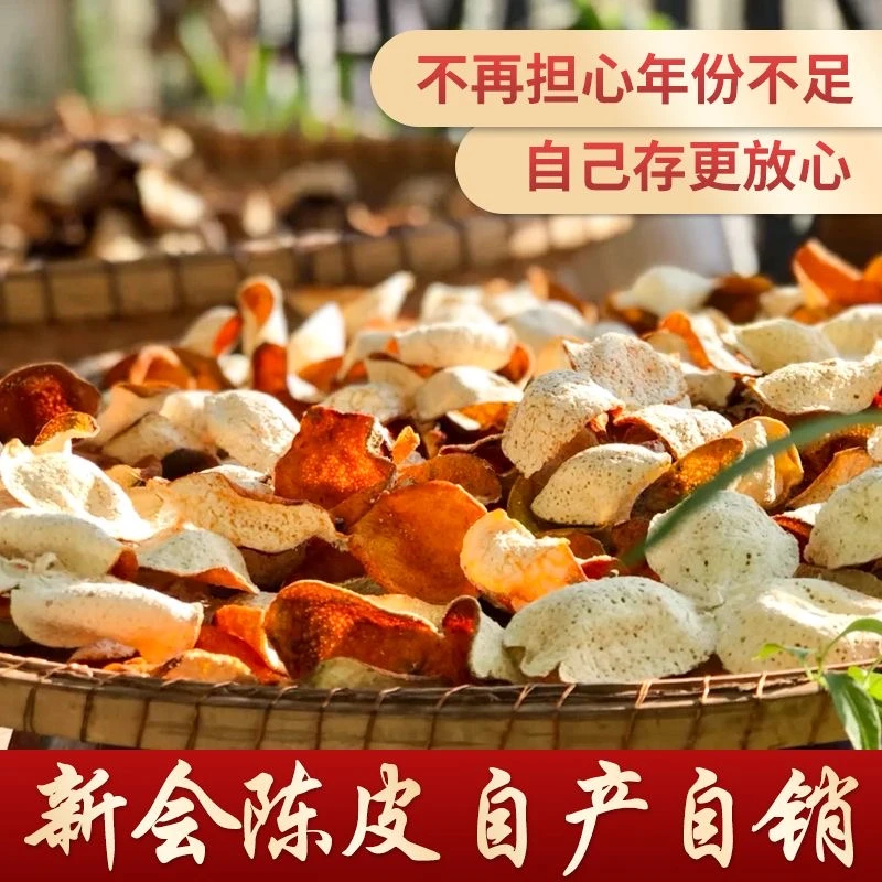 2024年新会大红皮老树圈枝陈皮大红皮冬后大红皮新会2024年陈皮