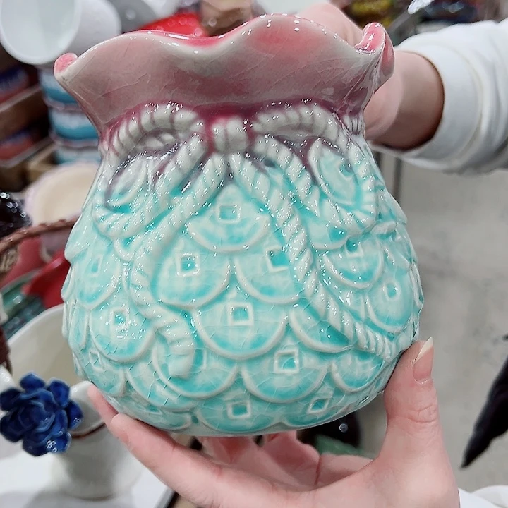 有孔，凑单福利满10元发货陶瓷多肉花盆！