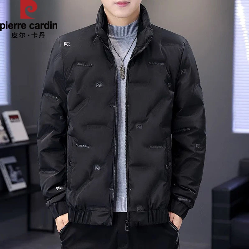 皮尔卡丹轻薄羽绒服男士休闲上衣服春秋冬季新款潮加厚保暖外套男