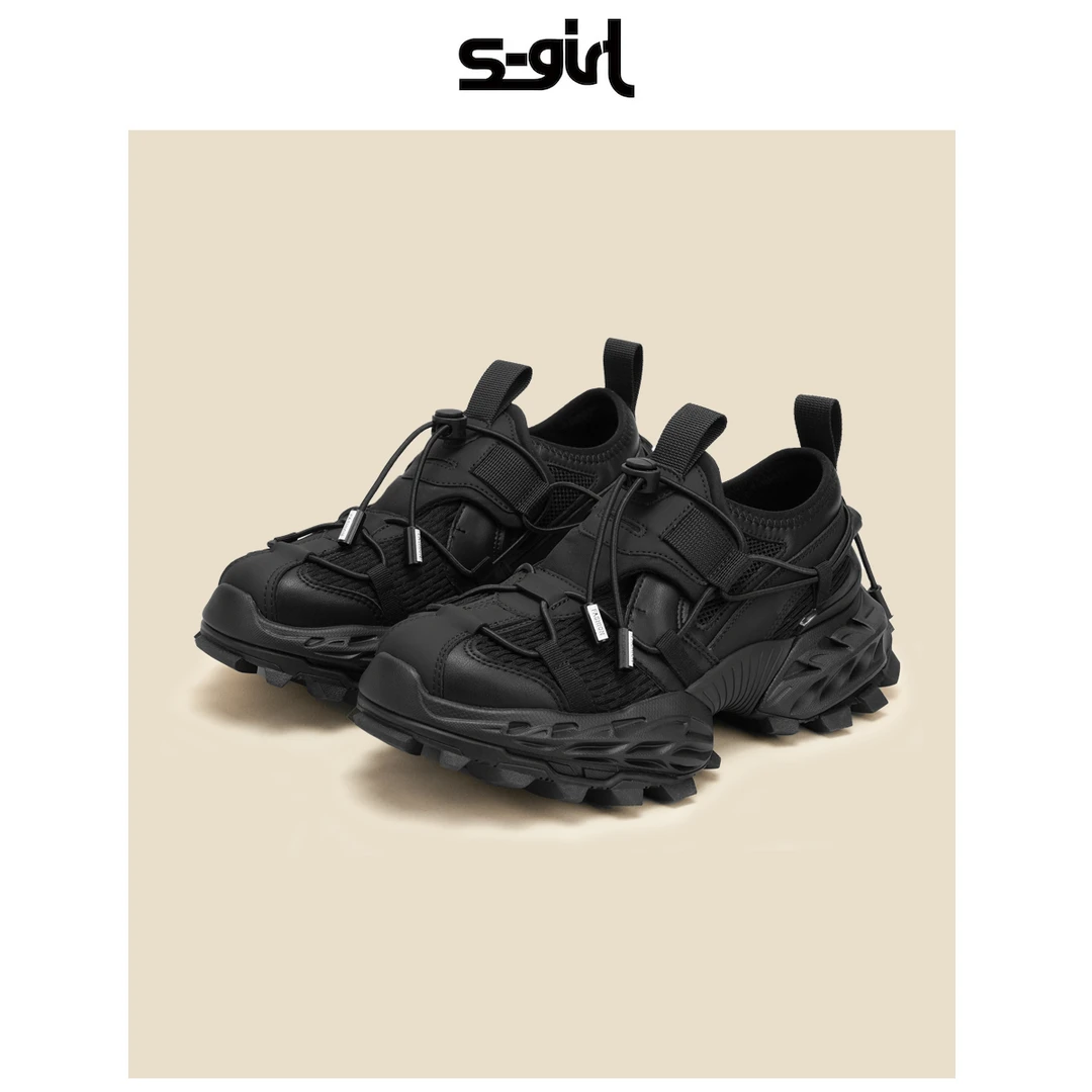 SGIRL TWTW厚底老爹鞋女2025新款设计感小众巴黎潮酷休闲运动鞋