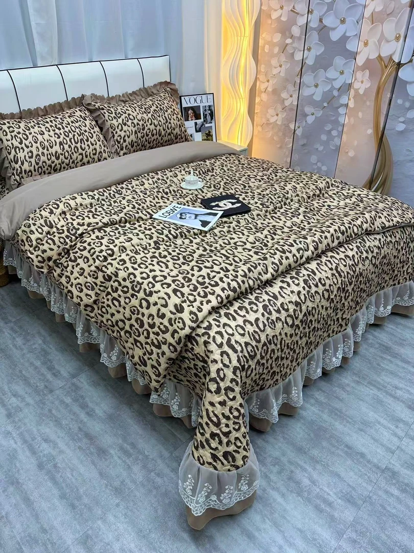 【被套四件套】母婴A类法式公主风蕾丝花边床盖床罩被套床上用品爆