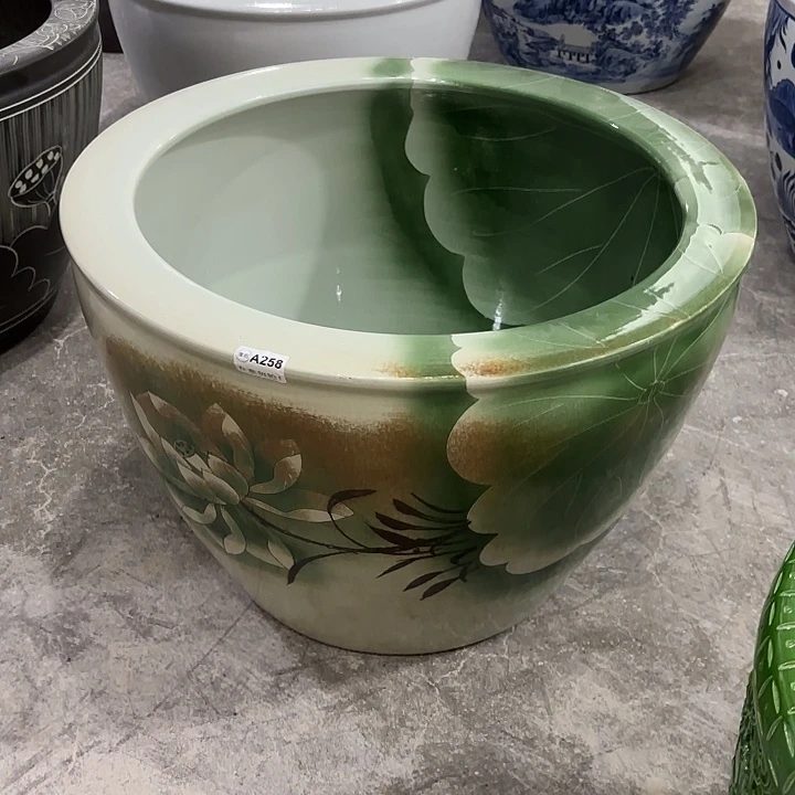 微瑕A258绿荷口径63高度42