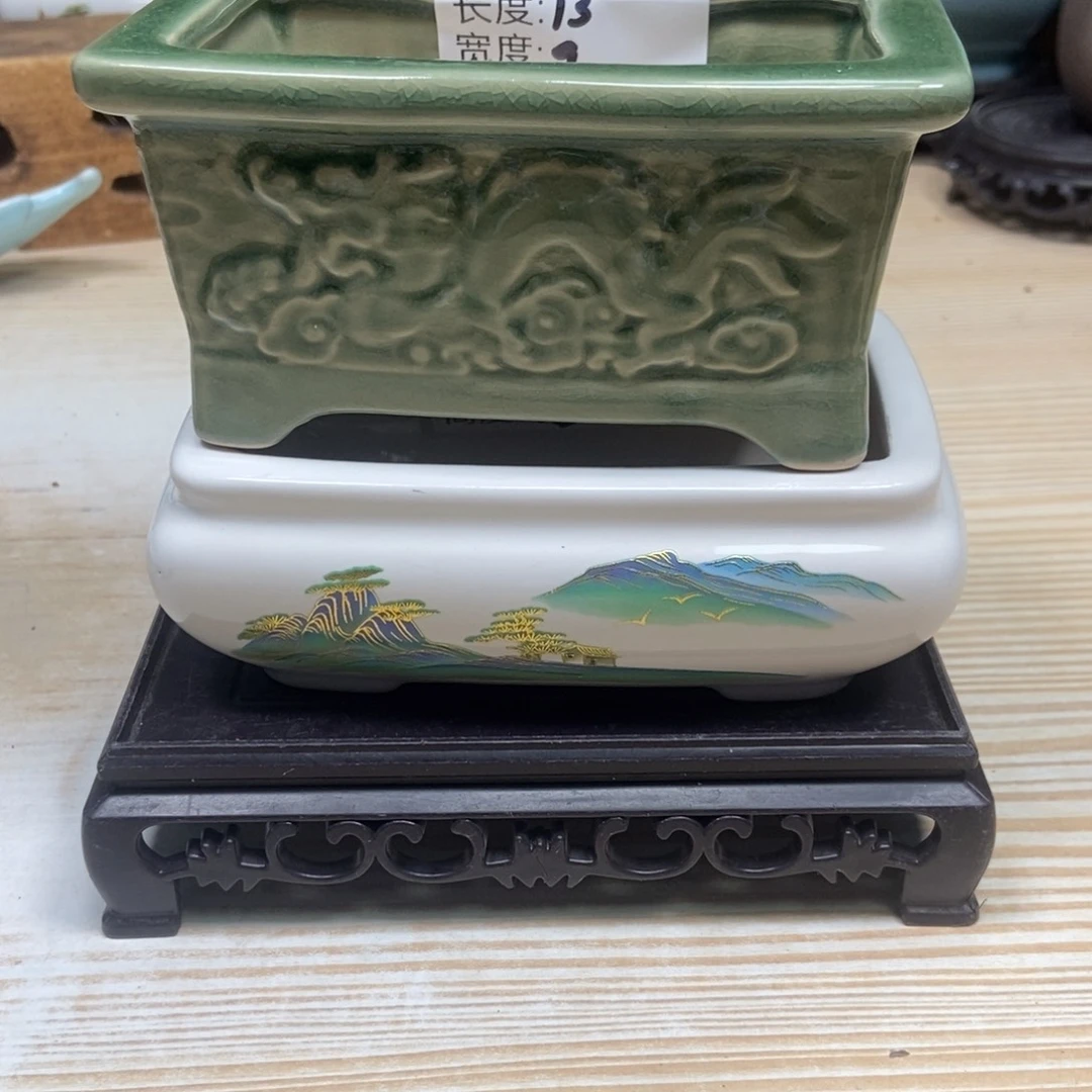 瓷片陶瓷花盆陶瓷艺术