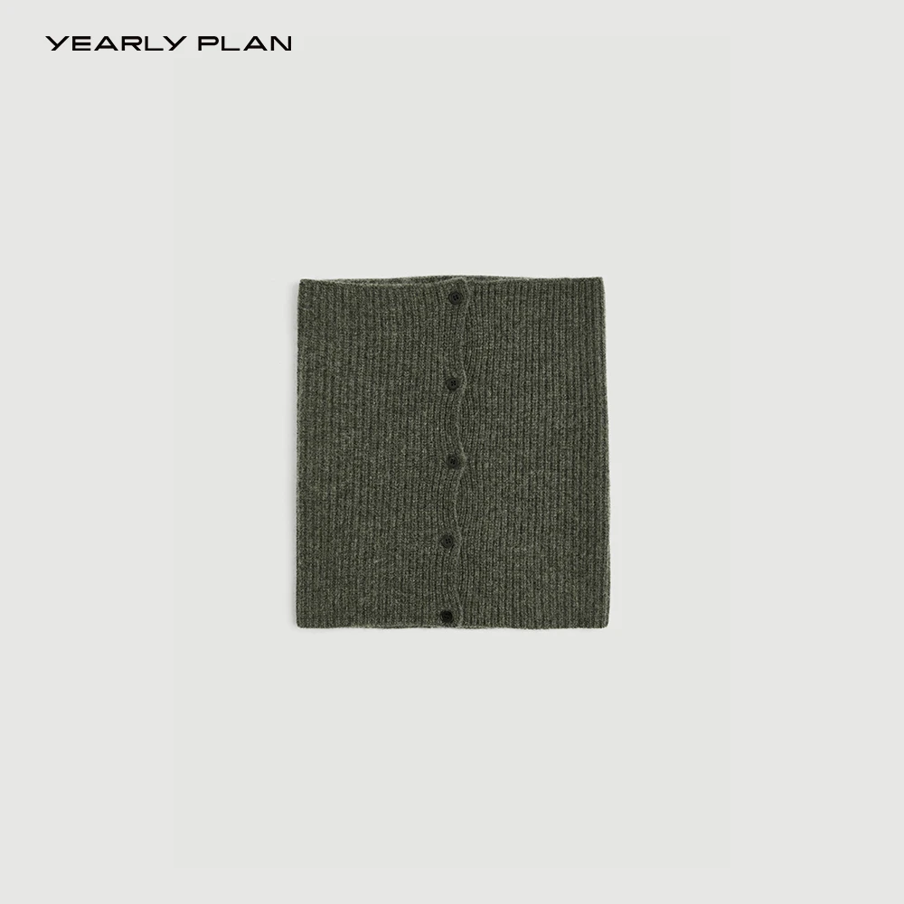 YEARLY PLAN 2025冬 时尚舒适简约羊毛毛织围脖 3174