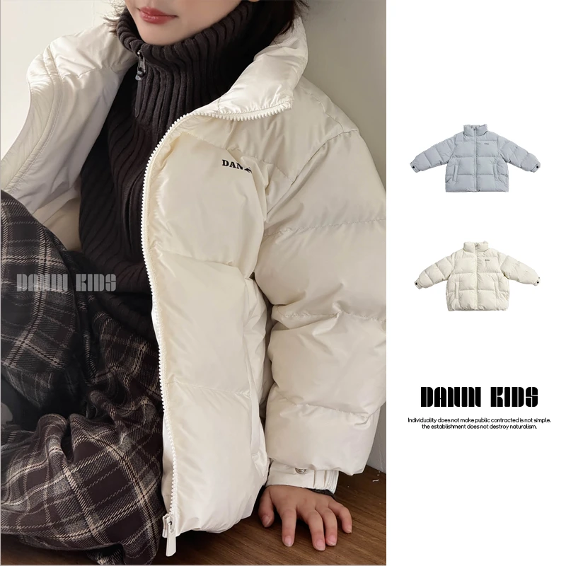 嗒囜【大大欧包】真材实料 高充绒量 90白鸭绒儿童冬装面包服羽绒服