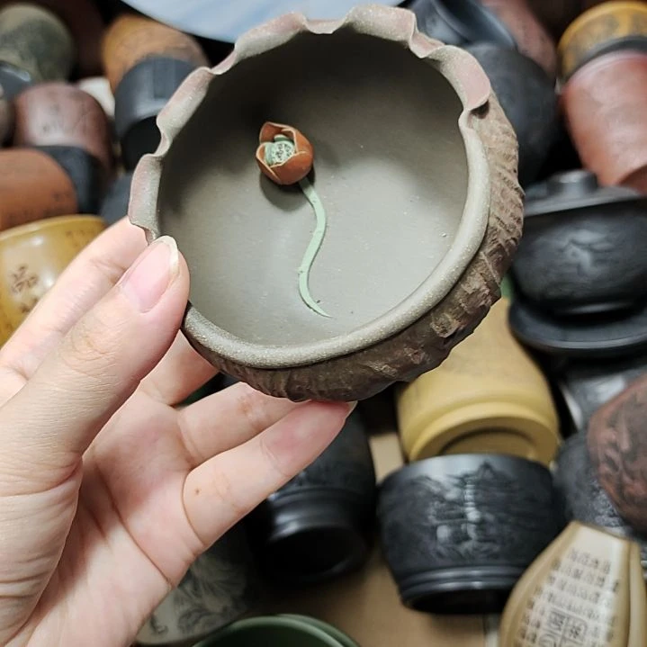 茶杯紫砂宜兴紫砂正品具