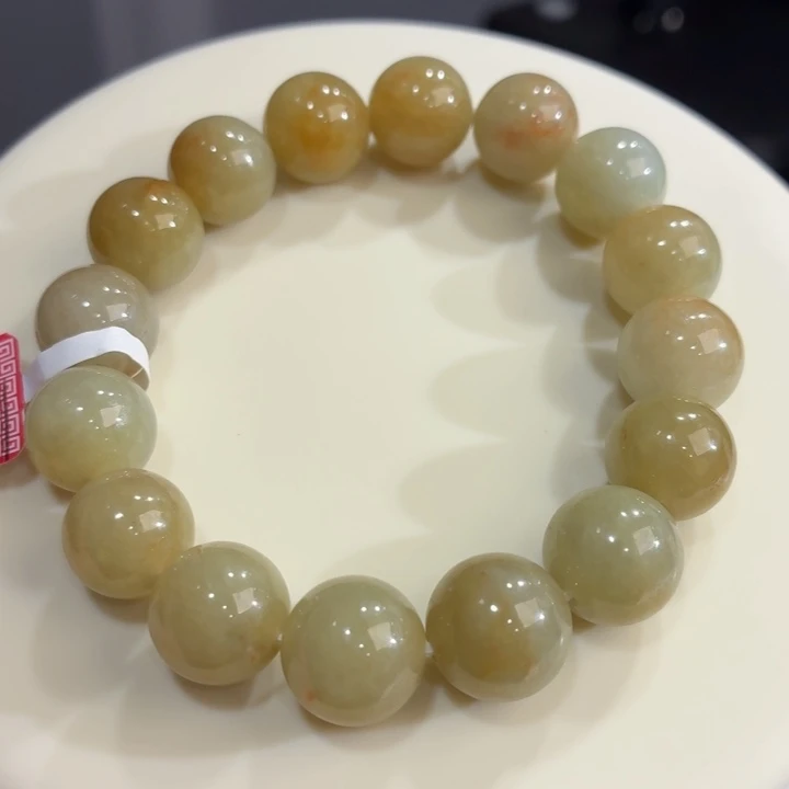 未镶嵌手链翡翠冰胶黄翡卡12.2