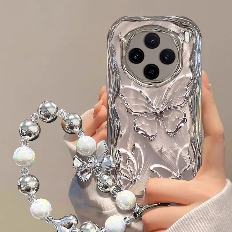 适用vivox300Pro手机壳x200ultra羽纱蝴蝶x200promini小清新x200s