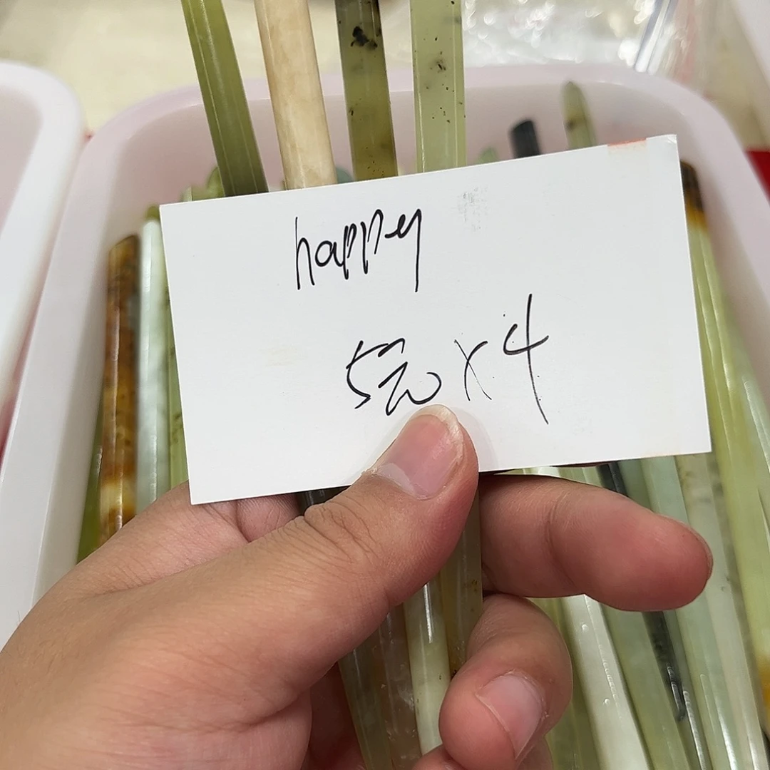 h***y蛇纹石玉未镶嵌发饰