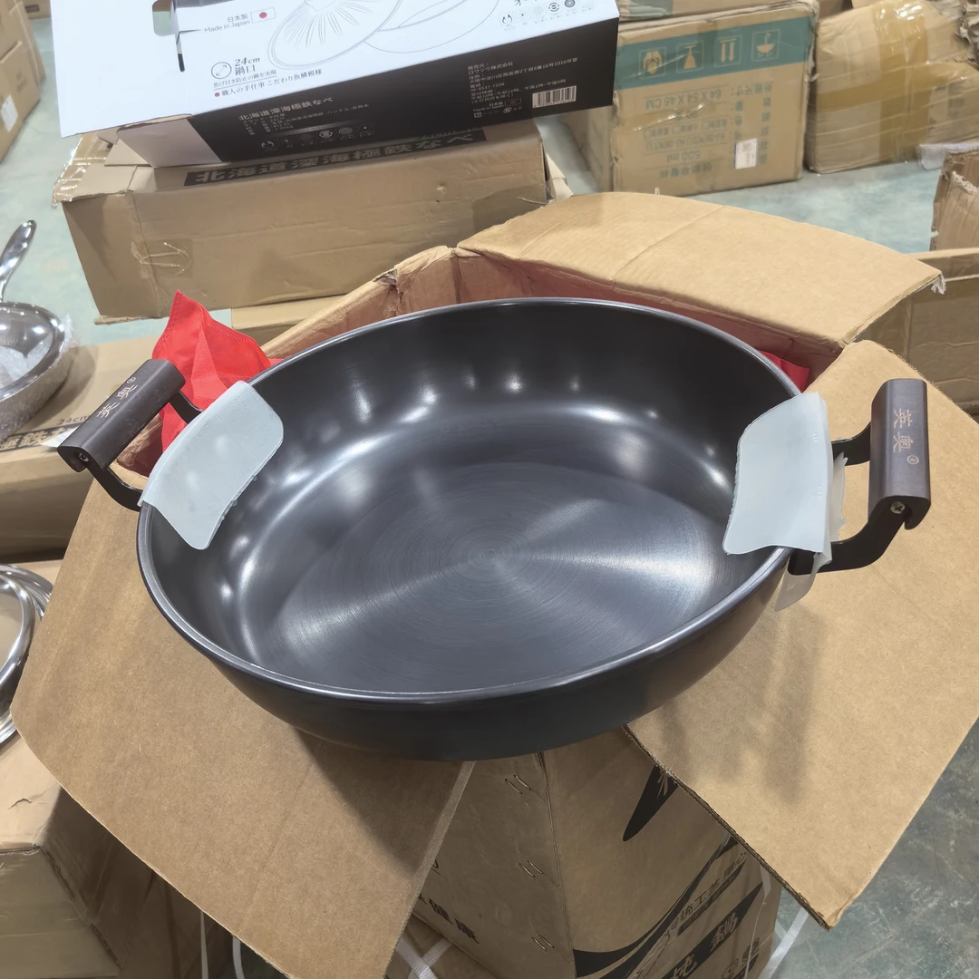 英奥铸铁36平底锅煎锅见详情日常家用