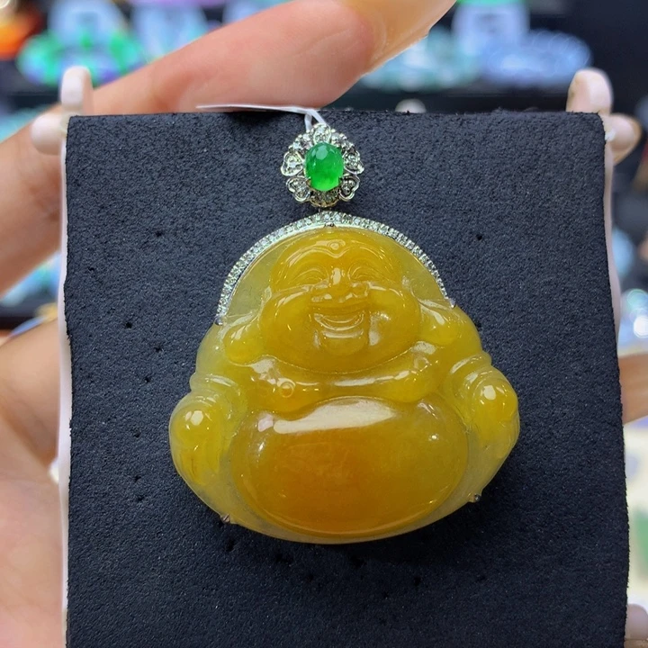 翡翠18K金镶嵌手链翡翠