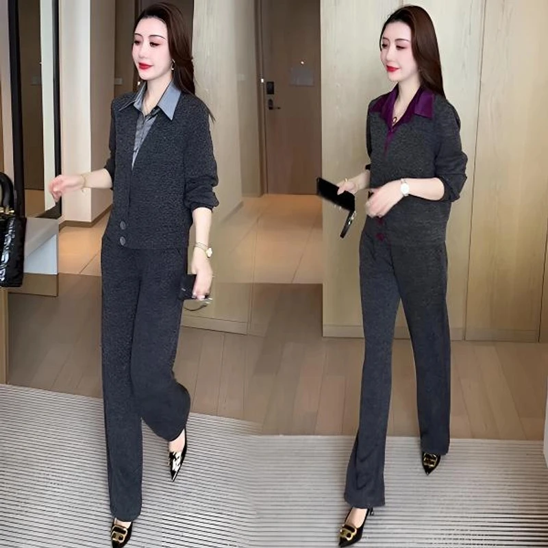 休闲套装女2025春秋季新款显瘦洋气衣服韩版气质时尚减龄两件套