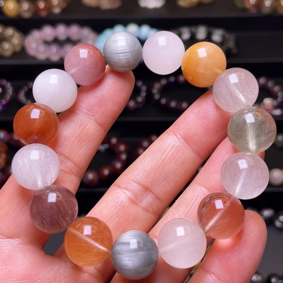 未镶嵌水晶手链彩兔毛手链