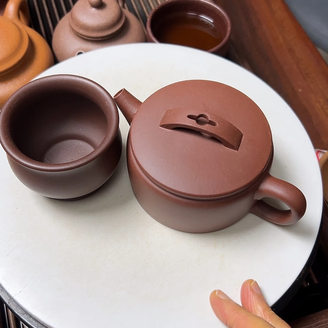 紫泥茶壶紫砂壶等传统