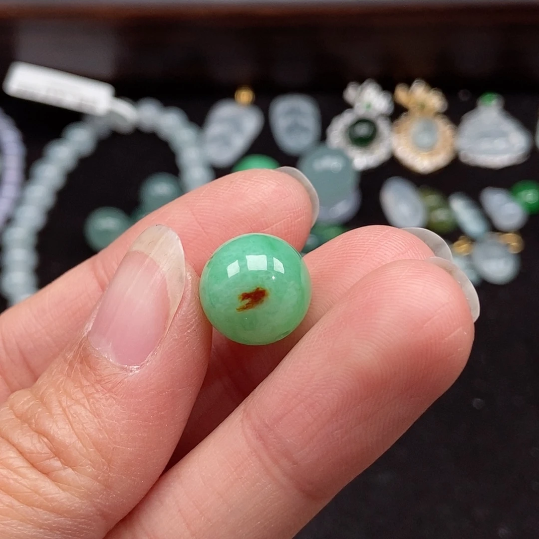 翡翠未镶嵌手串卡12