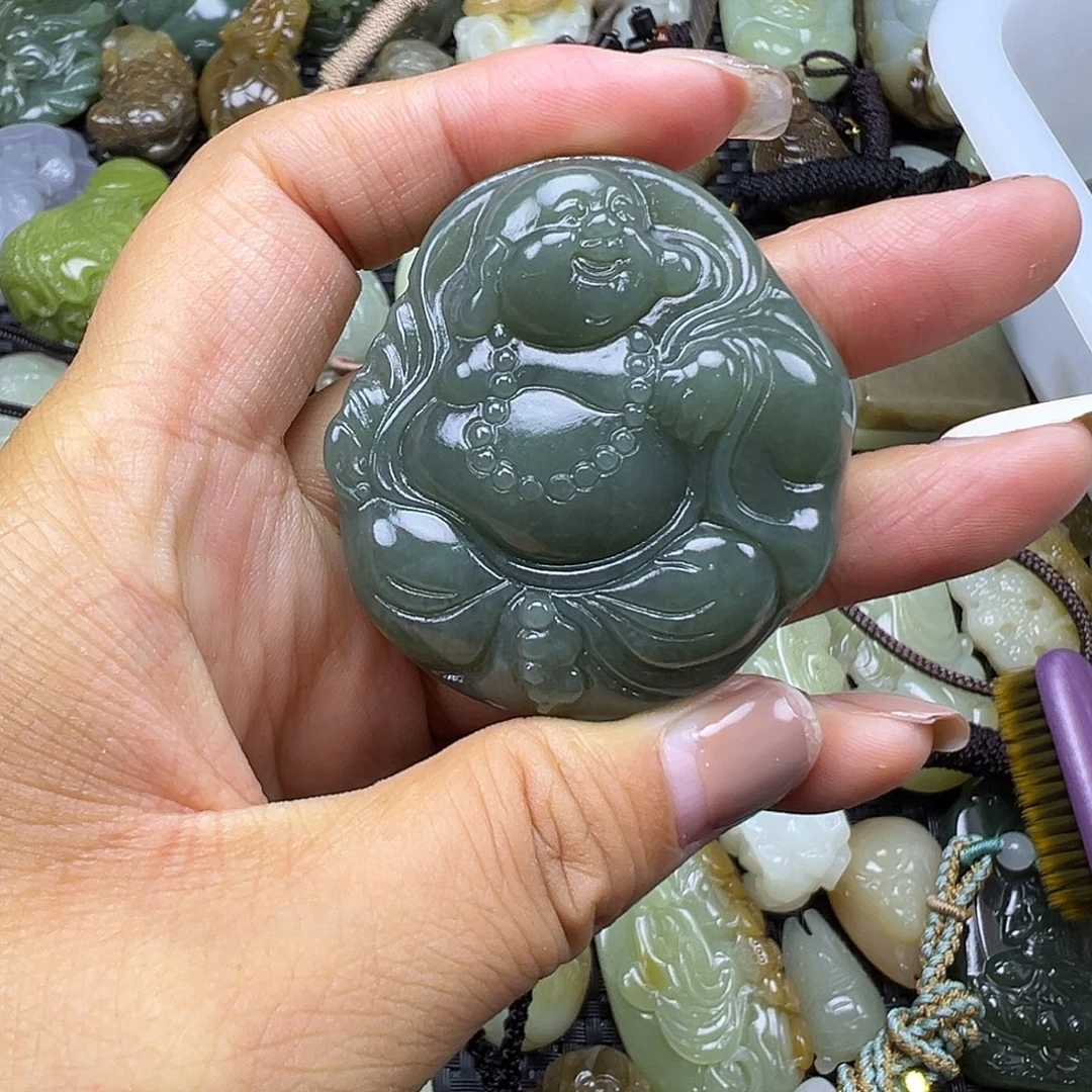 和田玉未镶嵌颈饰卡49