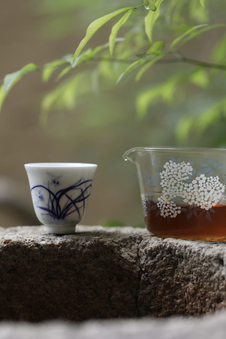 景德镇高端瓷器手绘青花小单杯（兰汤小品）高档茶杯釉下彩 白瓷