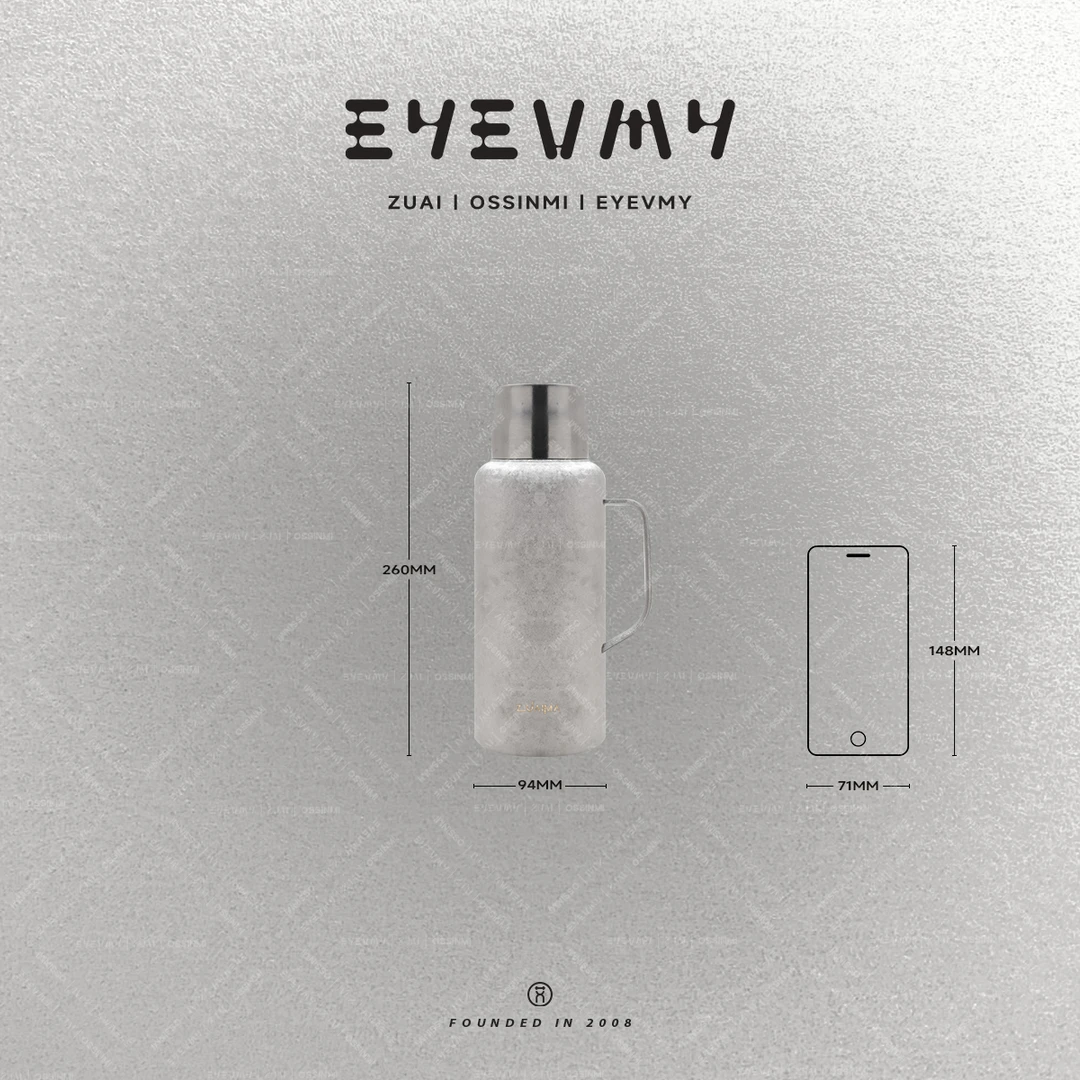 1000ML 大容量钛杯 高奢保温壶纯钛A25BWB001