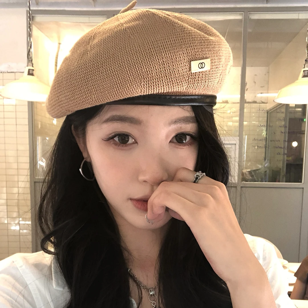 【猫仔kitten】2025年新款夏季贝雷帽子女薄款透气日系复古画家帽