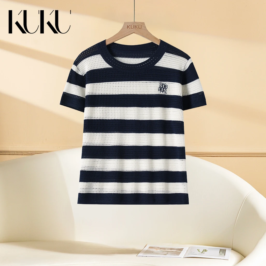 空气织网~2025夏季三宅立体网孔莱赛尔天丝T恤5973