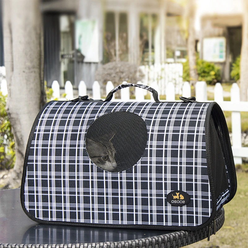 Wakytu英国外出透气猫包手提宠物包 狗狗便携斜跨单肩包猫咪用品