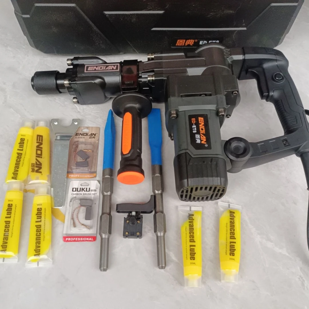 恩典ET8电镐40mm气缸大功率工业级加长气缸混凝土专业大功率1300w