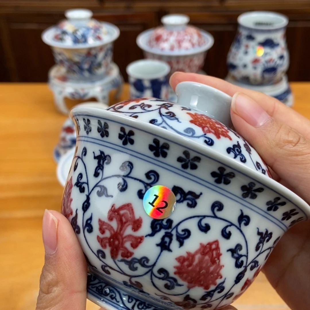 手绘现代茶具非古董