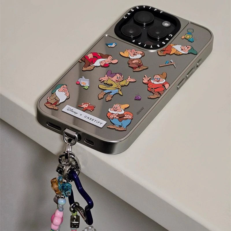 七个小矮人16防摔15ProMax手机壳14plus高级12卡通13小众11设计款