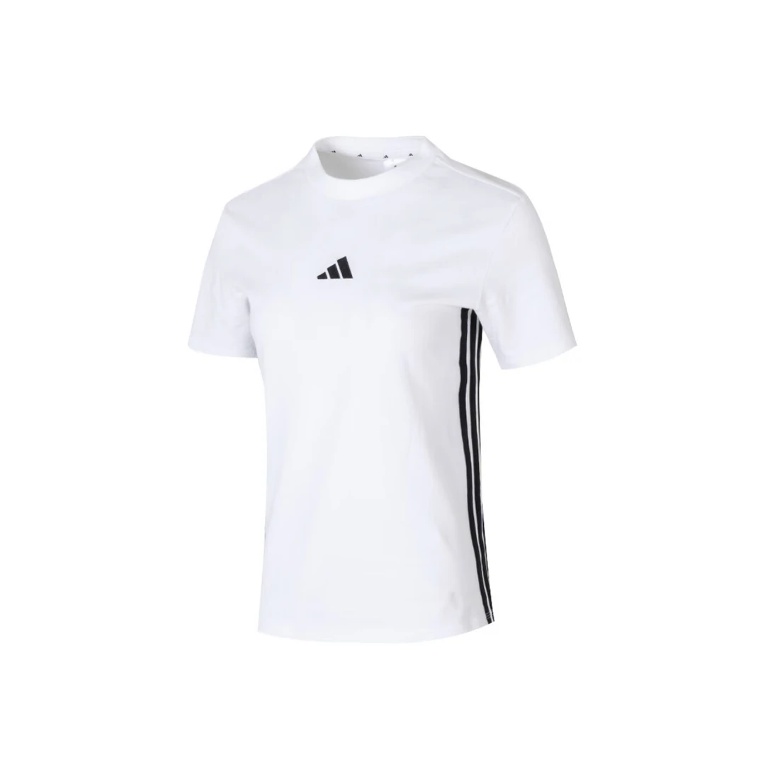adidas/阿迪达斯女款柔软舒适透气短袖T恤白色JY8576