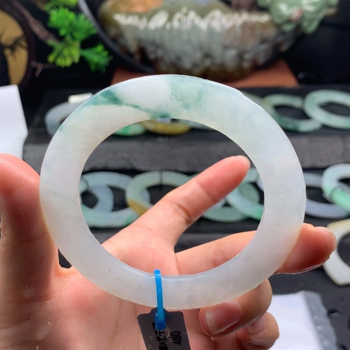 定制翡翠翡翠飘花55-65未镶嵌