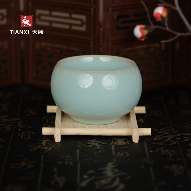 天熙汝瓷丨禅定杯天青釉主人杯单杯礼盒