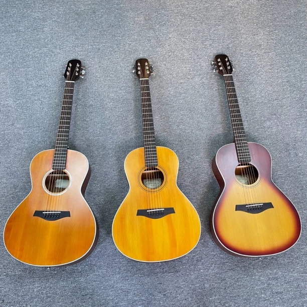 38寸哑光云桃全桃芯木民谣吉他初学者面单吉它乐器