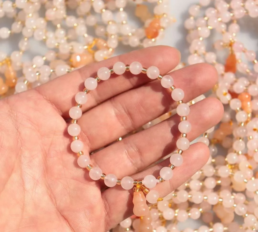 金丝玉手串diy款