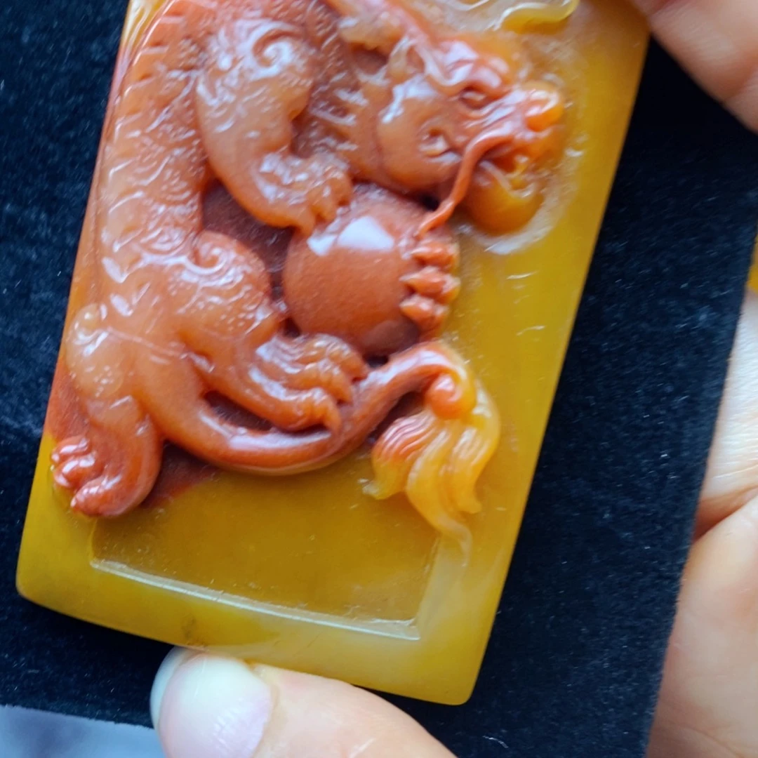 未镶嵌石英质玉（黄龙玉）颈饰