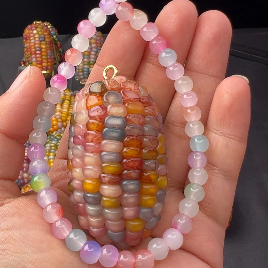 齐***齐铜合金七彩文玩玉米