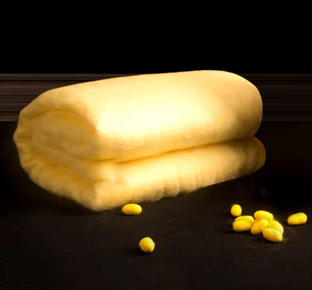 非遗好物桐乡双宫优等黄金桑蚕丝被长丝古法手工春秋被冬被子母被