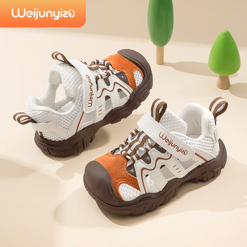 炜俊亿足儿童运动鞋男童鞋子宝宝凉鞋女童凉鞋机能鞋儿童凉鞋夏季