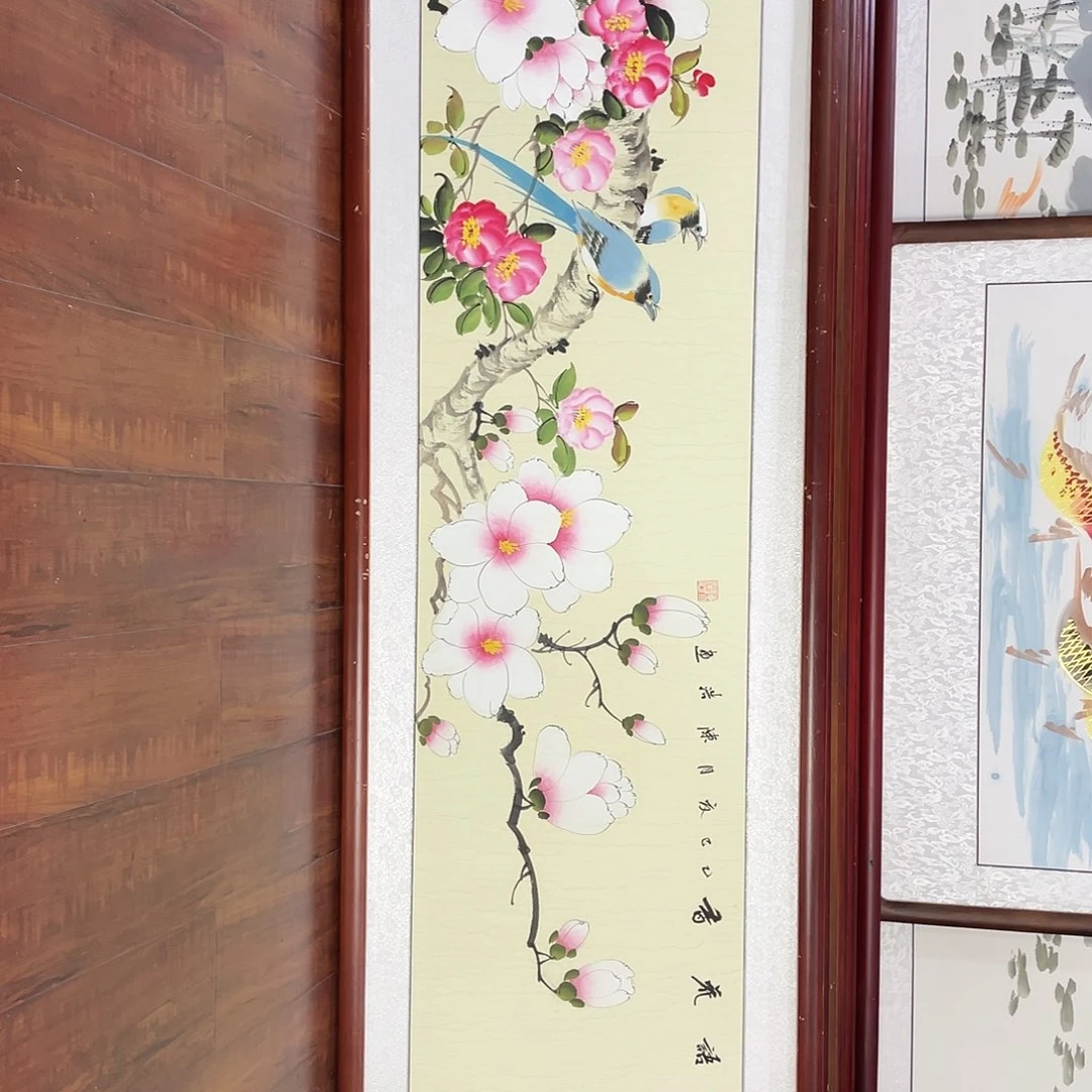 国画带框尺寸48*163厘米