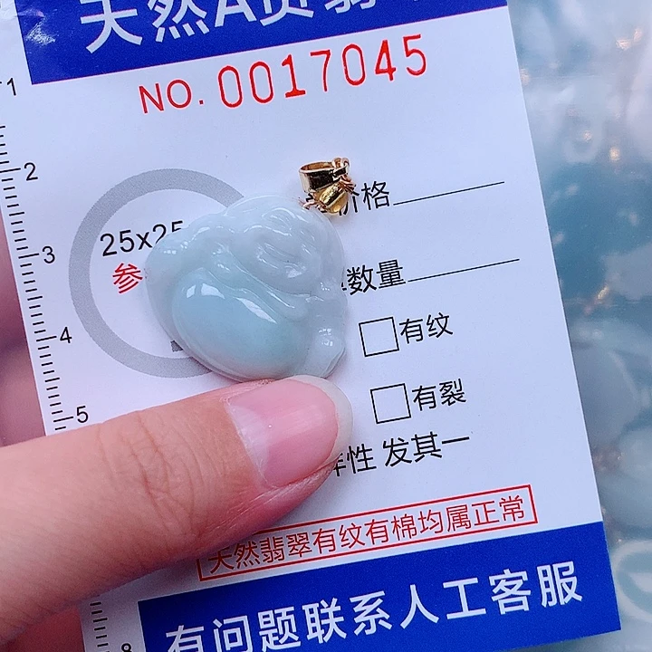 翡翠未镶嵌吊坠(不含链)