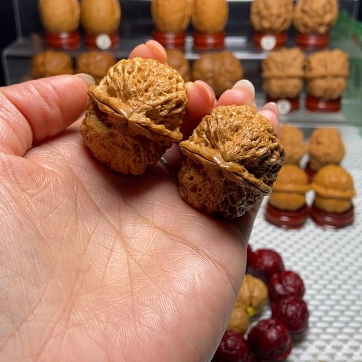 文玩核桃把件1寿星头元宝