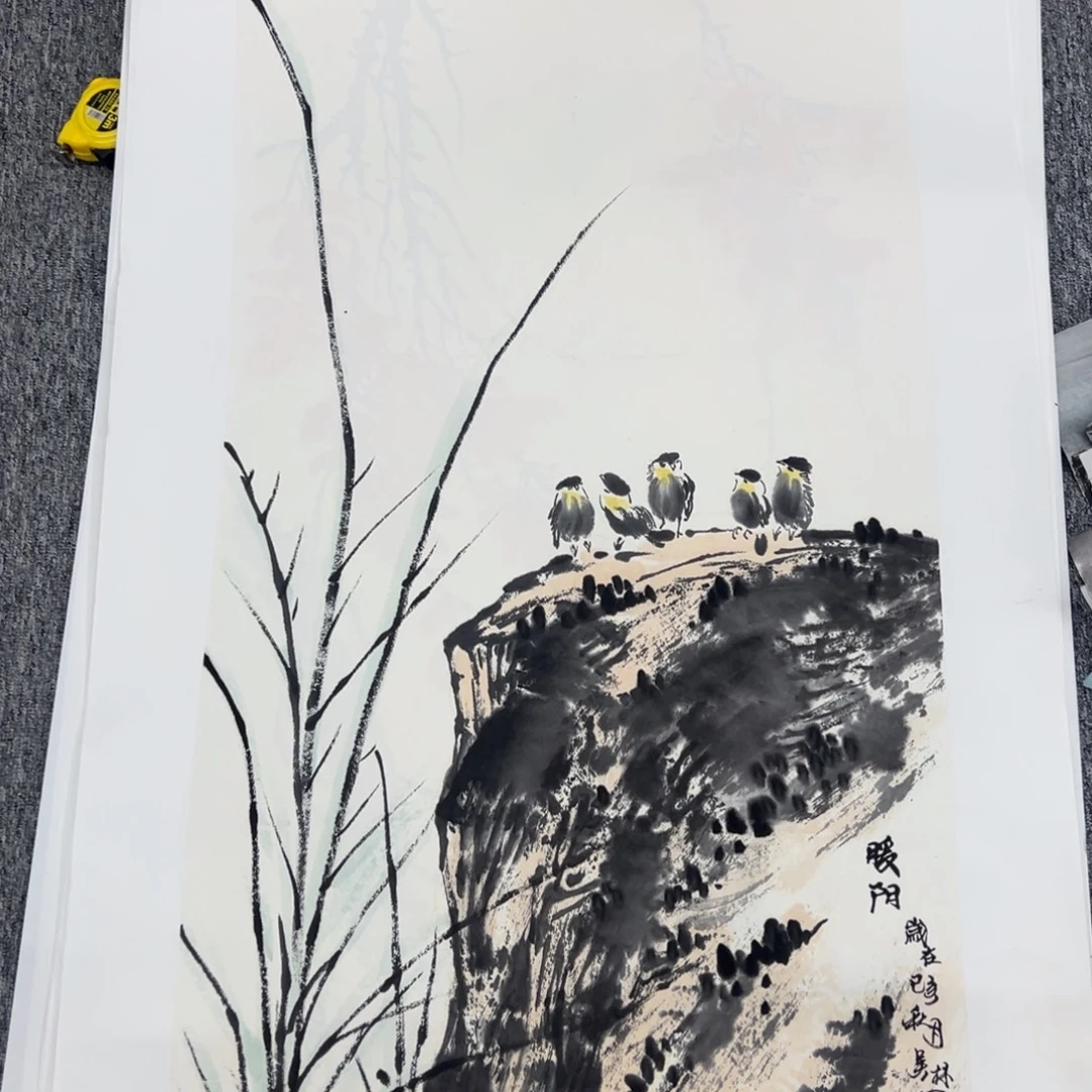 国画绘画作品多次