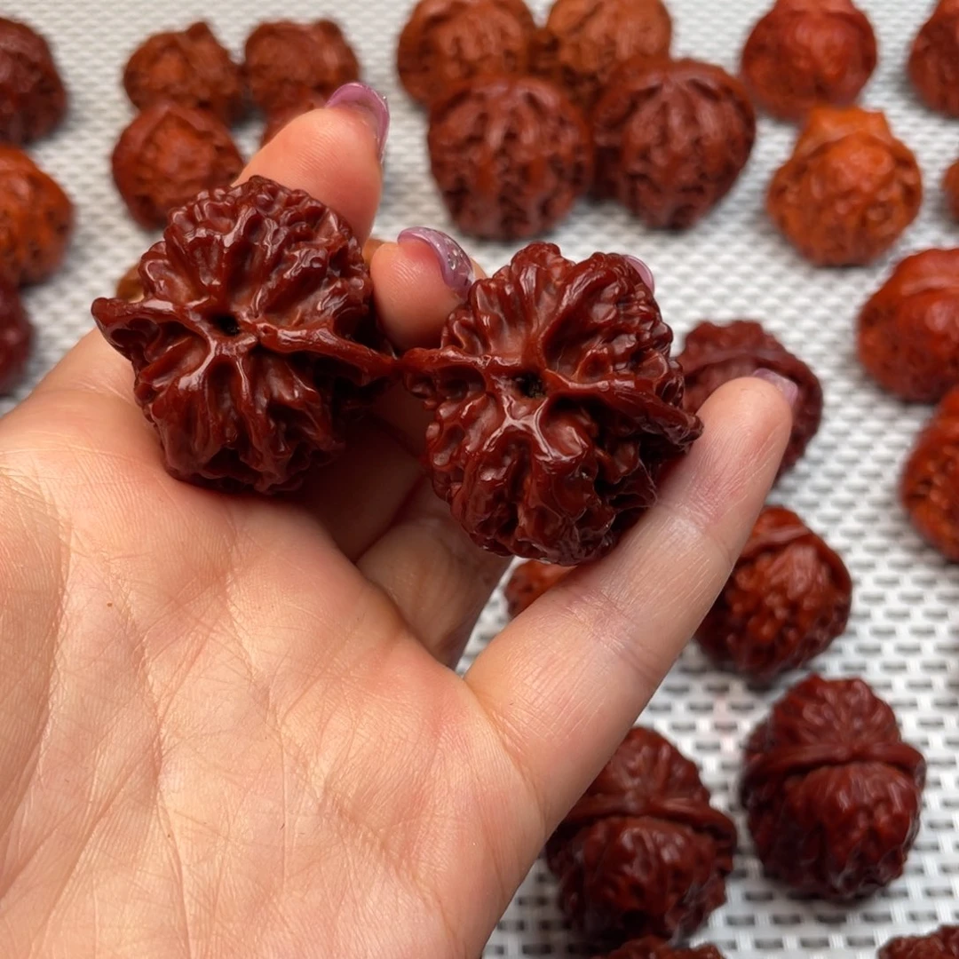 桃核吊坠文玩核桃 手把件 苹果圆 37