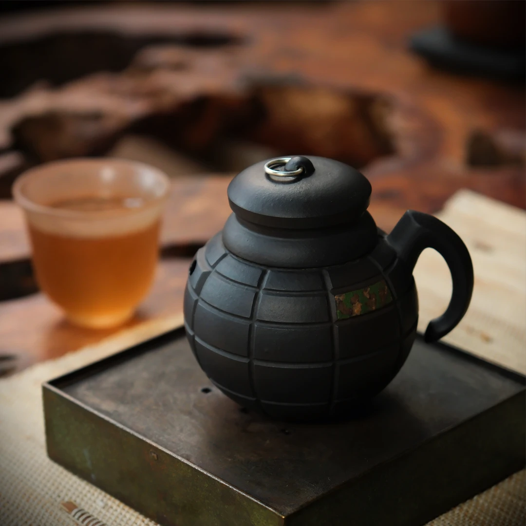【新奇好物】「雷雷」手工原矿创意黑段120cc仿生文人把玩茶具