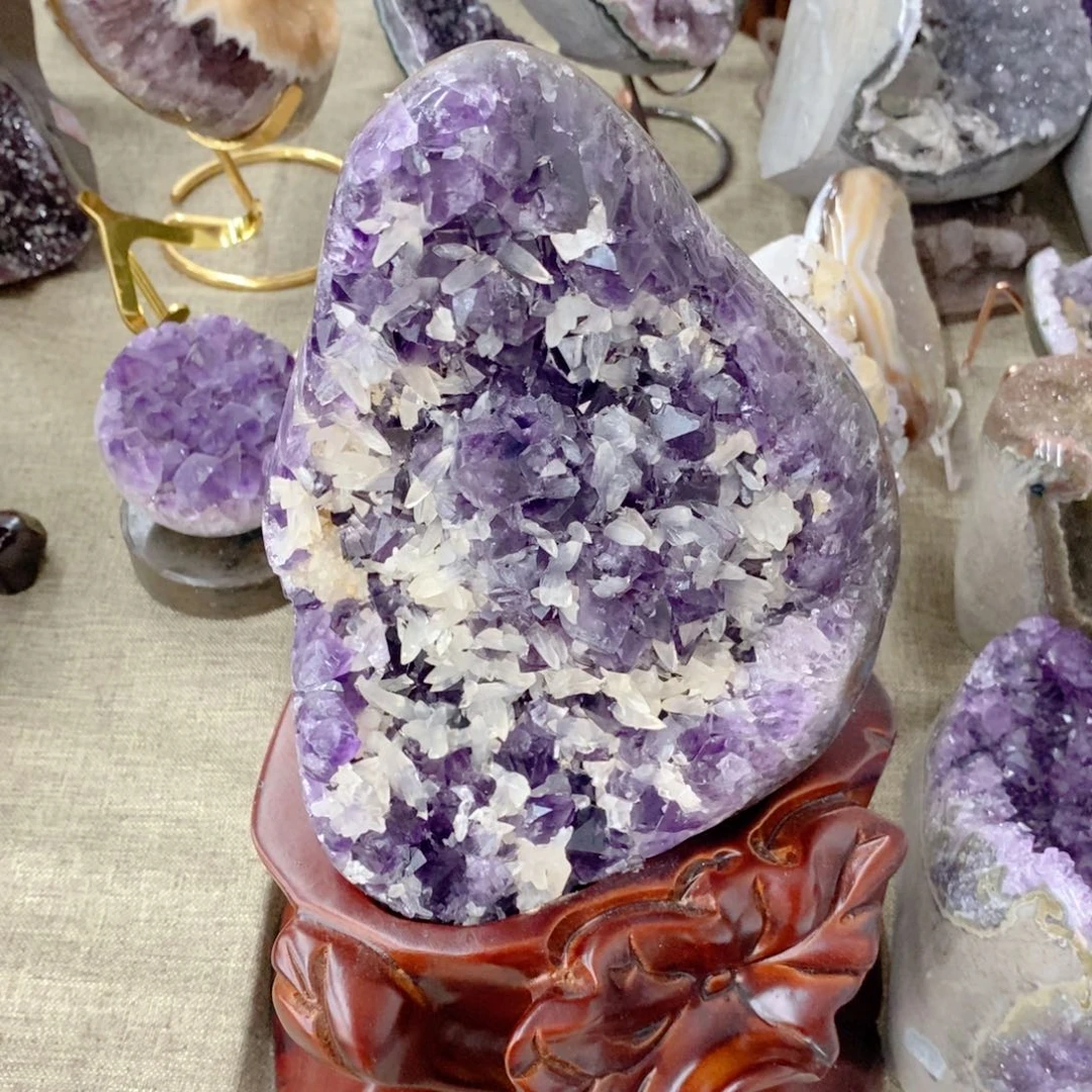 水晶天然水晶摆件未镶嵌芭*