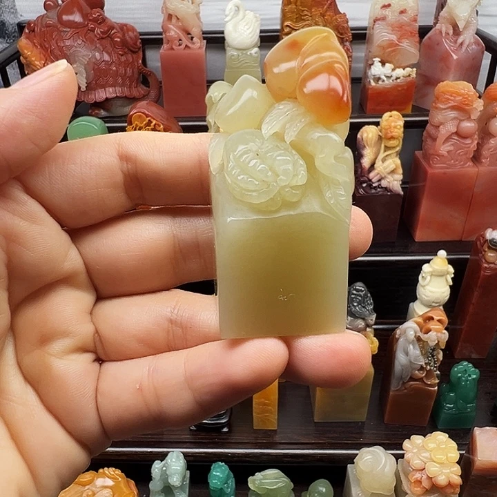 寿山石印石寿山石手工雕刻