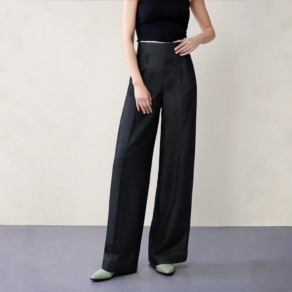 【墨染霜】9336新款女士百搭休闲裤