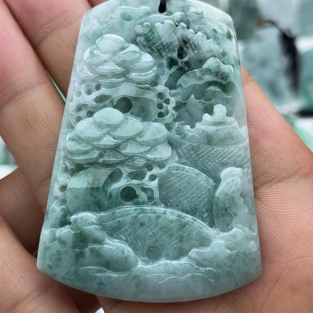颈饰未镶嵌翡翠翡翠
