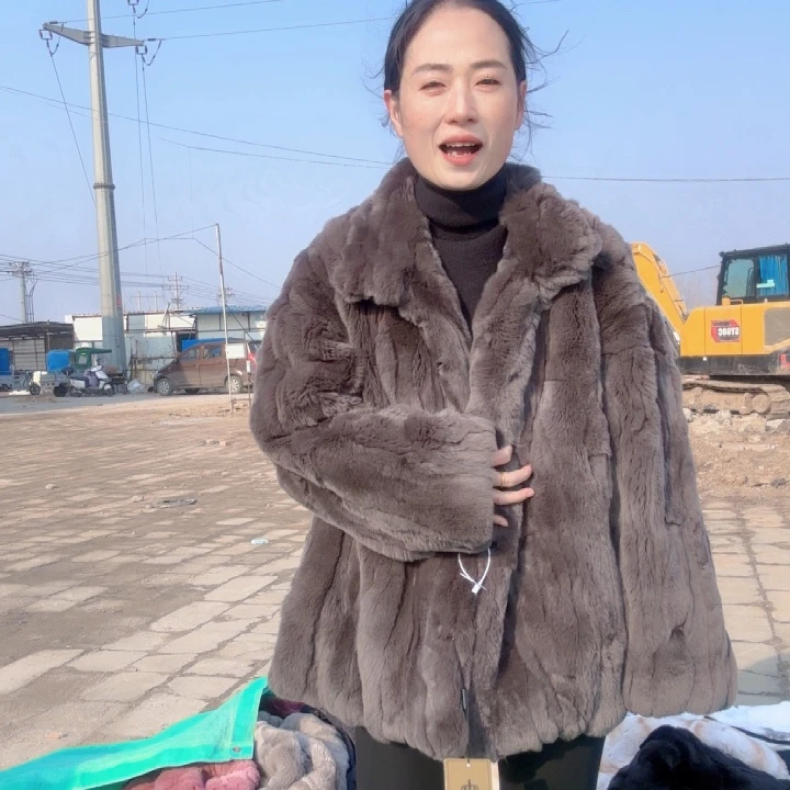 小*号摩卡灰短款立领l